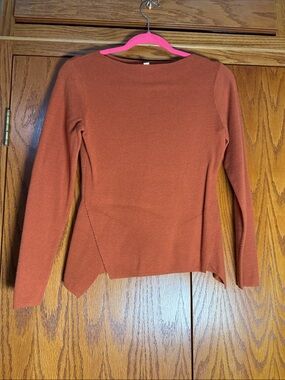 THML Rust Orange Long-Sleeve Knit Sweater